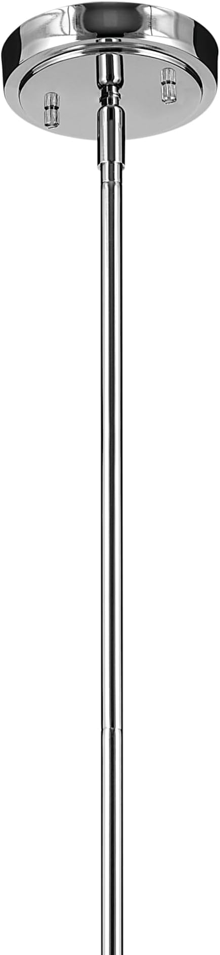 Everly 15.25" 1-Light Bell Pendant with Clear Seeded Glass in Chrome, for a Kitchen Island, Dining Nook, or Home Bar, (15.25" x 10.5") 42141CHCS