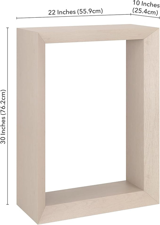 Henn&Hart 22'' Wooden Rectangular Console Table Entryway Table, Sofa Table for Entryway, Living Room, Couch, Hallway, or Office, Alder White