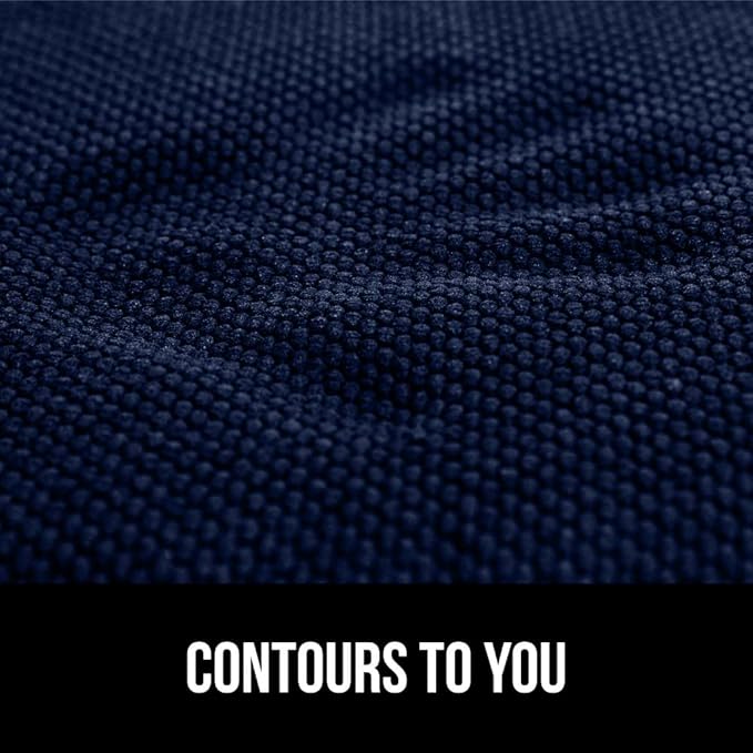 GORILLA GRIP Slip Resistant Chair Cushions, No Ties Required, Memory Foam Pads for Dining Room, Kitchen Table, Office, Rocking Chairs, Plush Seat Cover Cushion Pad, Home Decor, Set of 4, 16x16, Navy