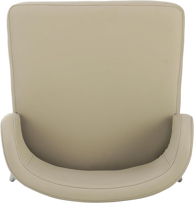 Christopher Knight Home Ebany Barstools Set of 2, Metal Frame Counter Stools, Upholstered Kitchen Chair, Curved Back Support Bistro Chairs, 30" H Island Stool for Dining Kitchen Cafeteria, Khaki