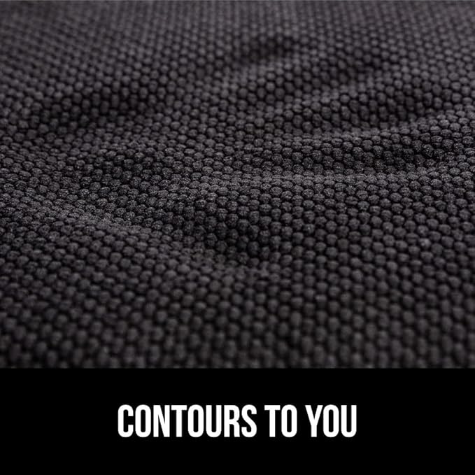 GORILLA GRIP Slip Resistant Chair Cushions, No Ties Required, Memory Foam Pads for Dining Room, Kitchen Table, Office, Rocking Chairs, Plush Seat Cover Cushion Pad, Home Decor, Set of 4 16x16, Black