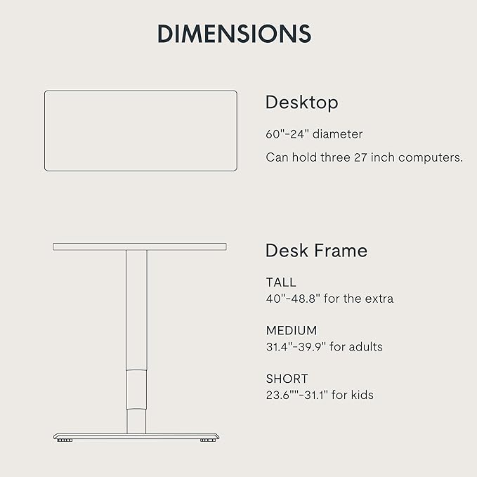FLEXISPOT E6 MAX Dual Motor 60x24 Inch 3-Stage Heavy Duty Standing Desk, 330lbs Weight Capacity, Height Adjustable Desk w/Cable Management & Wheels (Seamless White Desktop + White Frame)