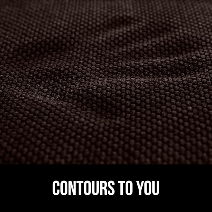 GORILLA GRIP Slip Resistant Chair Cushions, No Ties Required, Memory Foam Pads for Dining Room, Kitchen Table, Office, Rocking Chairs, Plush Seat Cover Cushion Pad, Home Decor, Set of 4, 16x16, Brown
