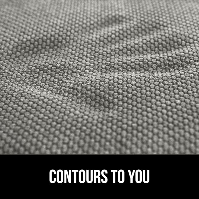 GORILLA GRIP Chair Cushions, Set of 8, 16x16, Memory Foam Pads for Dining Room, Kitchen Table, Office Desk, Rocking Chairs, Stay in Place Backing, Comfortable Microfiber Seat Cover Pad Cushion, Gray