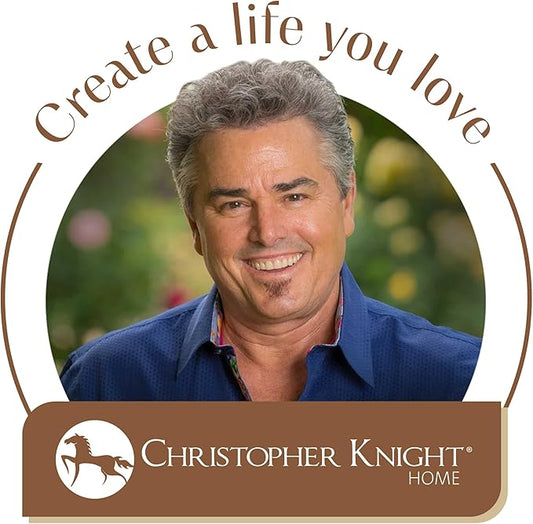 Christopher Knight Home Set of 2 Rylan Modern U-shape Fabric Upholstered Dining Room Counter Height Barstools,Kitchen Island Rubberwood Counter Stool,Armchair with Footrest+Curved Backrest,Beige+Black