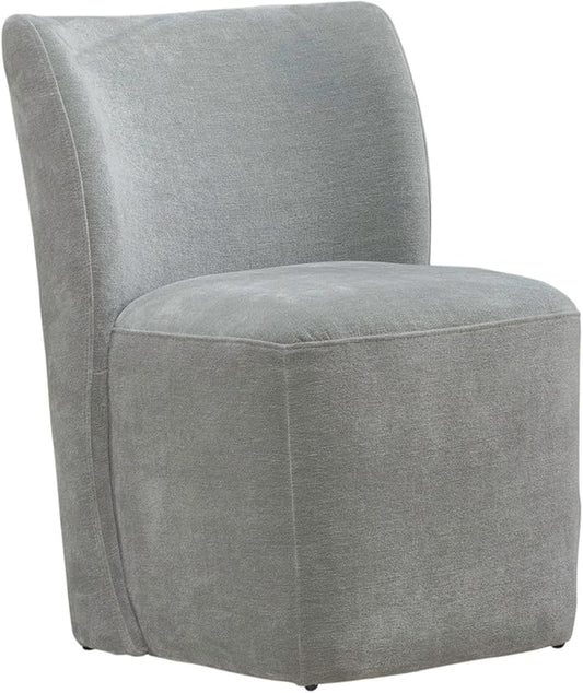 Liberty Furniture Accent Dining Chair with Castors - Rounded Back - Sapphire Upholstry