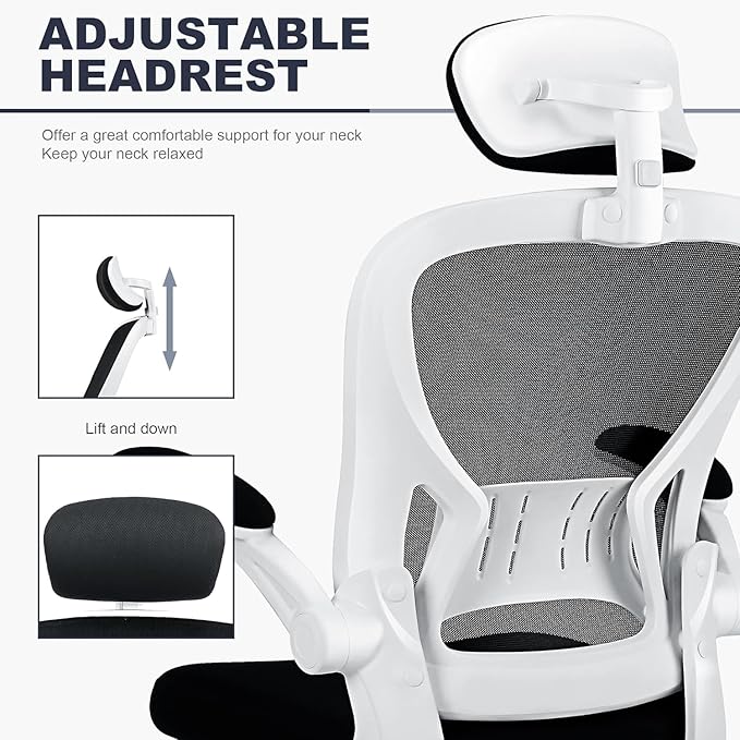 Office Chair Ergonomic Desk Chair Comfort Adjustable Height with Wheels,Lumbar Support Mesh Swivel Computer Home Office Chair,Conference Room Chairs