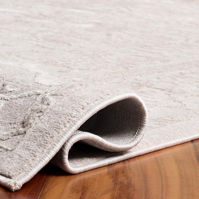 SAFAVIEH Reflection Collection Runner Rug - 2'3" x 8', Cream & Ivory, Non-Shedding & Easy Cleaning, Ideal for Living Room, Bedroom (RFT665D)