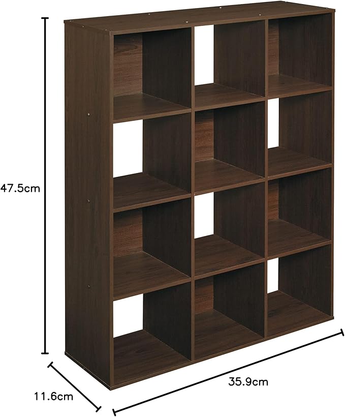 ClosetMaid 1292 Cubeicals Organizer, 12-Cube, Espresso