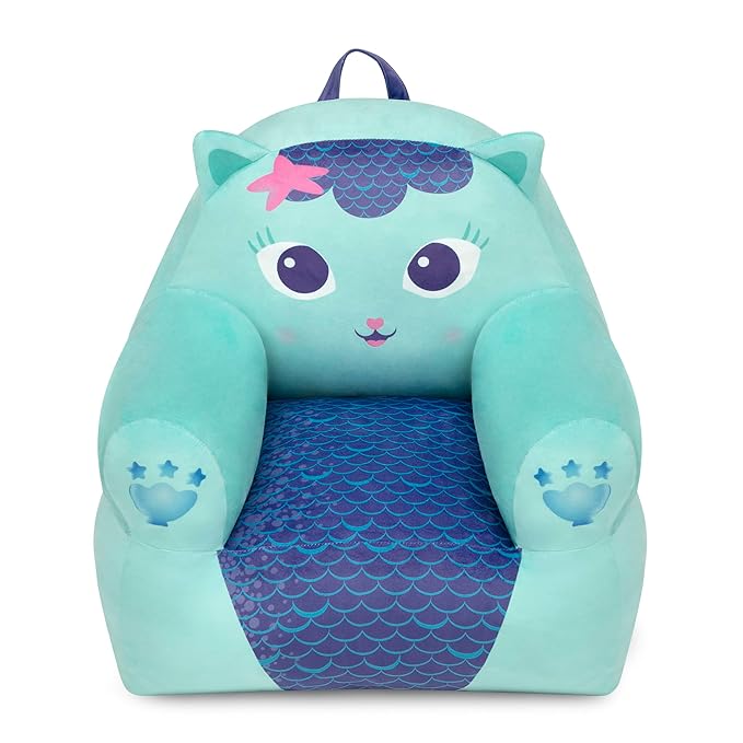 Delta Children - Gabby's Dollhouse Cozee Buddy Kids Chair, Blue