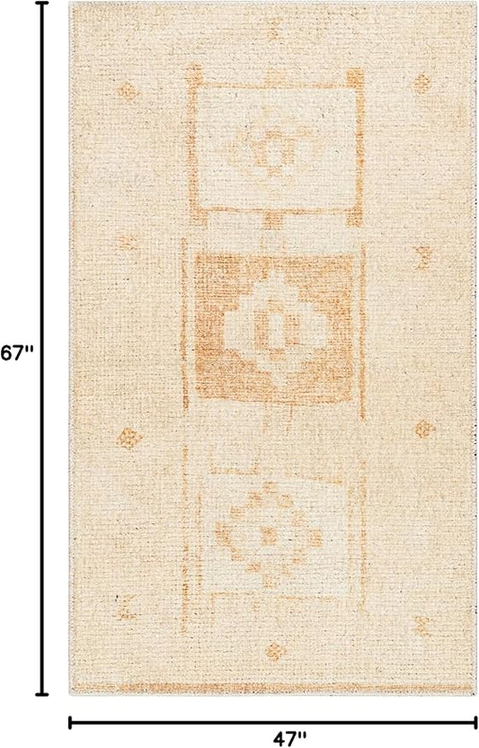 Livabliss x Becki Owens Solana Medallion Area Rug , 3'11" x 5'7", Peach