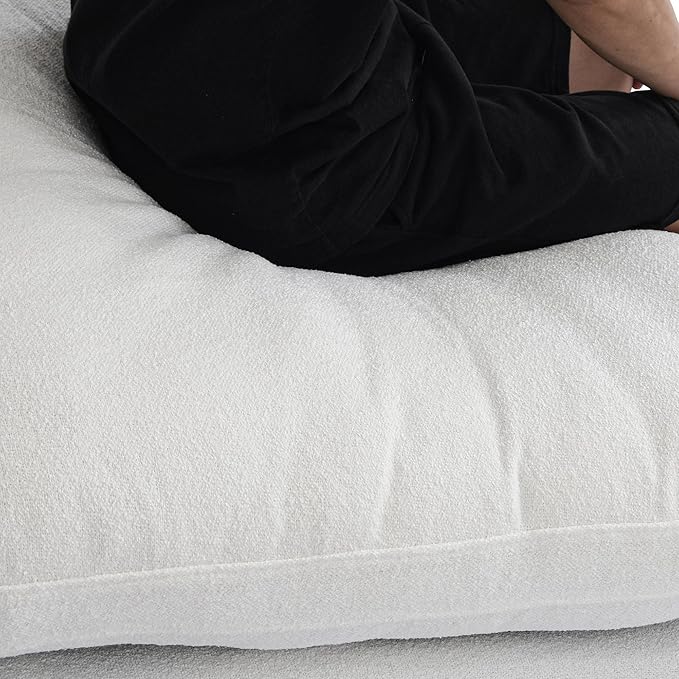 Cloud Couch Modular Sectional Sofa with Storage Ottomans,Oversized Down Filled 8 Seater Convertible Sectional Sofas, White Wide Deep Seat Couch for Living Room,Covers Washable&Replaceable