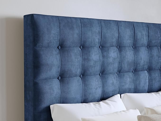 Navy Sutton King Headboard
