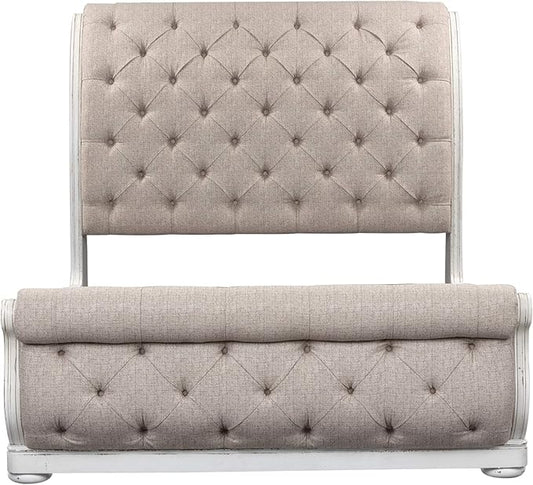 LIBERTY FURNITURE INDUSTRIES, INC. Magnolia Manor King California Upholstered Sleigh Bed