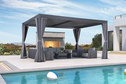 PURPLE LEAF 10 Pieces Patio Conversation Sets with Coffee Table All Weather Outdoor Couch Sectional Set with Cushion Patio Conversation Set for Garden Poolside Backyard Gray
