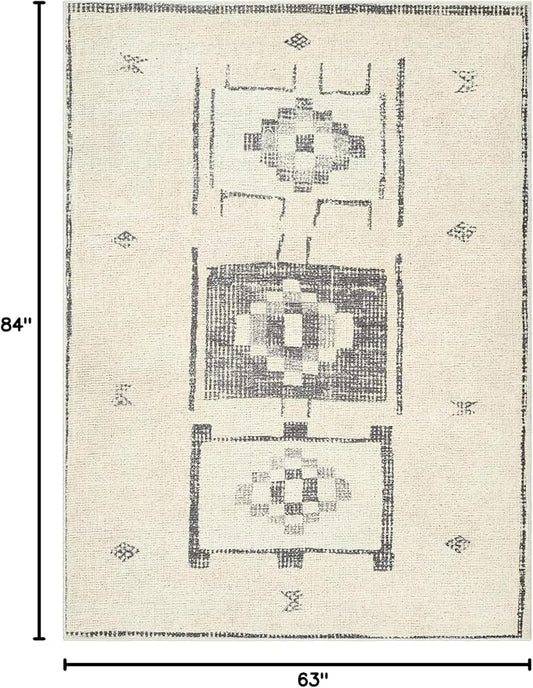 Livabliss x Becki Owens Solana Medallion Area Rug, 5'3" x 7', Taupe/Cream
