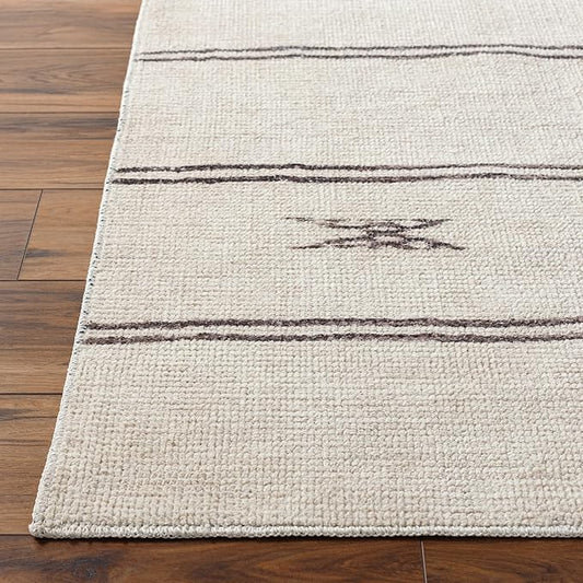 Livabliss x Becki Owens Rivi Moroccan Area Rug , 3'11" x 5'7", Ivory/Black