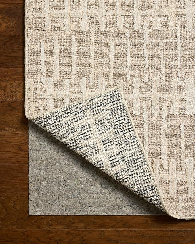 Loloi Amber Lewis Bexley Collection BEX-02 Taupe/Natural 5'-0" x 7'-6" Area Rug Neutral, Textured, Living, Bedroom, Dining, Carpet
