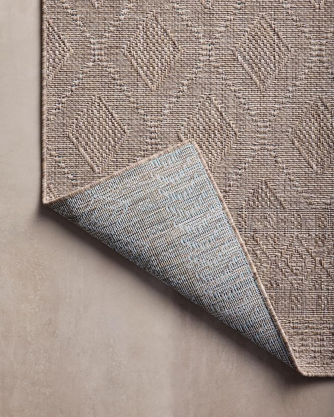 Loloi Amber Lewis Topanga Collection TOP-06 Natural/Mist 7'-10" x 10' Indoor/Outdoor Area Rug