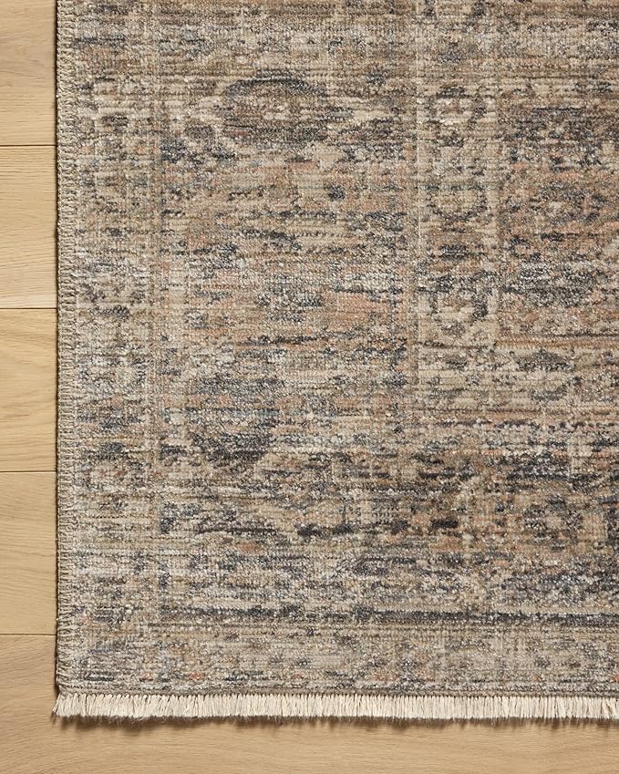 Loloi Amber Lewis Molly Collection MOL-04 Navy/Blush 2'-7" x 10'-0" Low Pile Runner Rug