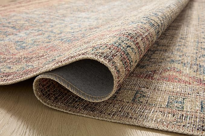Loloi Angela Rose Aubrey Collection AUB-03 Ocean/Spice 8'-3" x 11'-3", .19" Pile Height, Area Rug