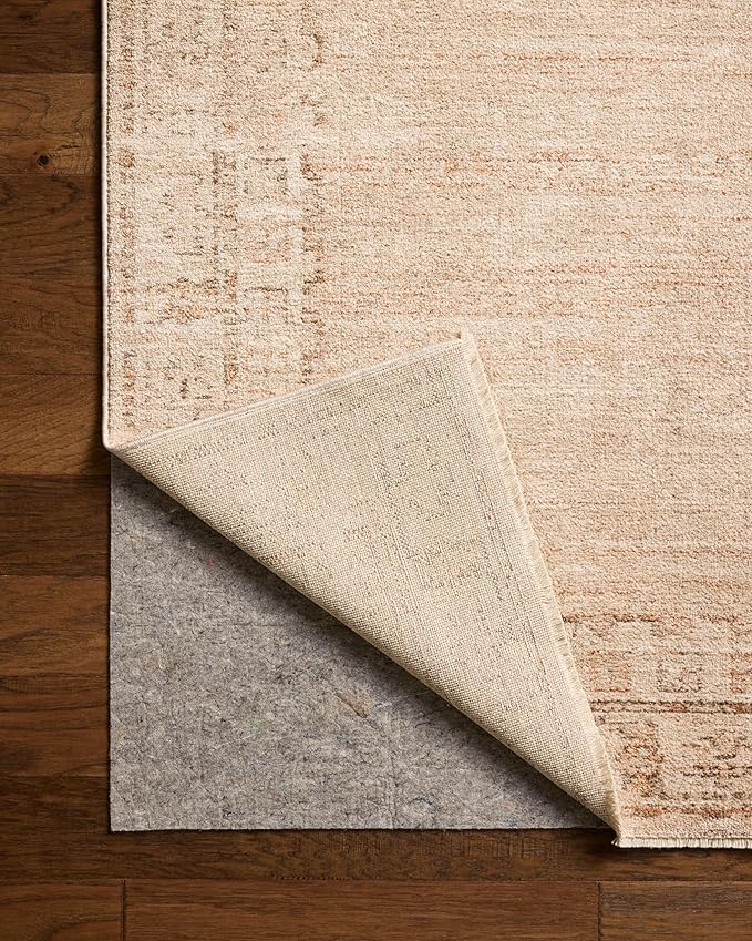 Loloi Chris Loves Julia Palma Collection PLM-02 Spice/Natural 5'-3" x 7'-6" Area Rug Vintage Style Boho Living Room Bedroom Carpet