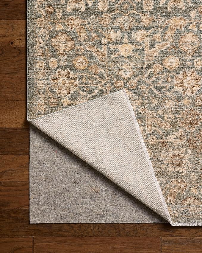 Loloi Chris Loves Julia Palma Collection PLM-05 Blue/Natural 2'-3" x 3'-10" Accent Rug Vintage Style Boho Living Room Bedroom Carpet