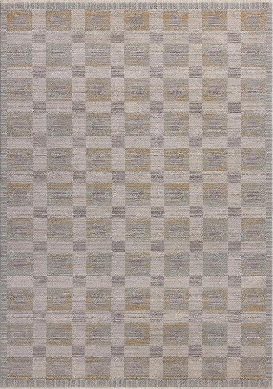 Loloi Amber Lewis Cali Collection CIL-07 Mist/Wheat 6'-7" x 9'-2", .25" Pile Height, Area Rug
