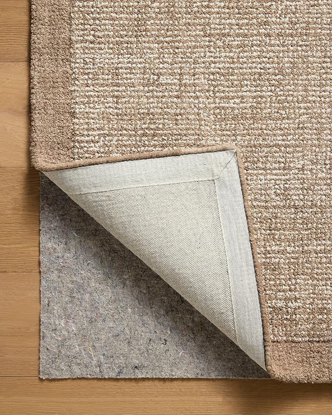 Loloi Magnolia Home by Joanna Gaines Henley Collection Ivory/Brown 9'-3" x 13' Area Rug