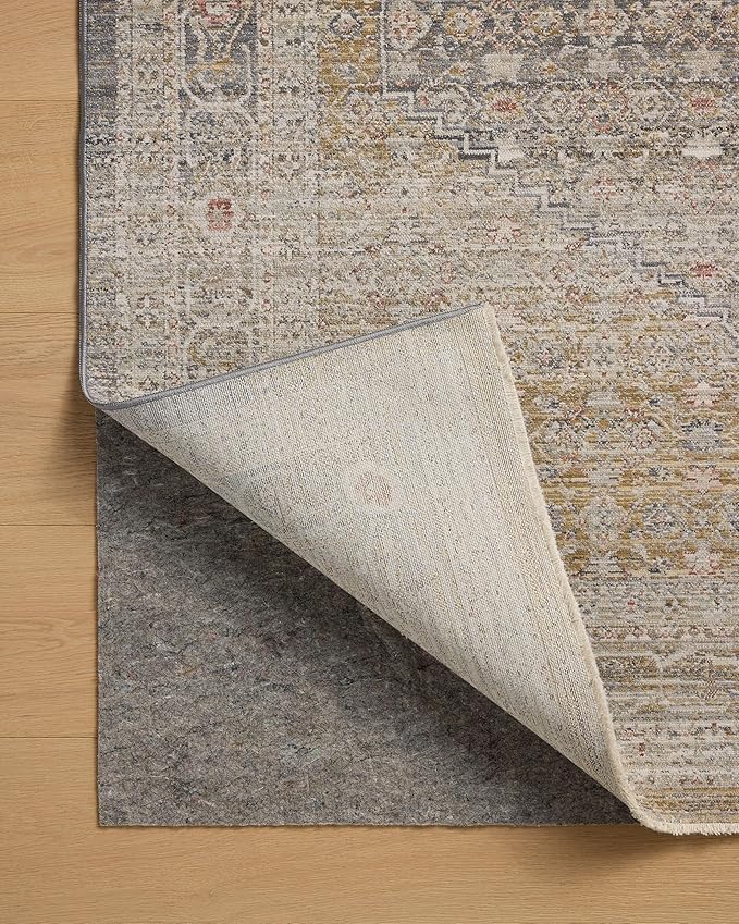 Loloi Chris Loves Julia Ida Collection IDA-02 Stone/Gold 2'-7" x 10'-0", .19" Pile Height, Runner Rug