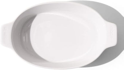 Made In Cookware - Oval Baking Dish - White - Hand Crafted Porcelain - Professional Bakeware - Made in France
