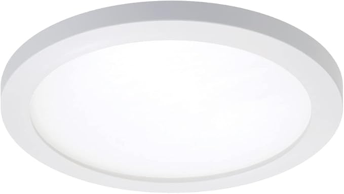 HALO SMD6R69SWH Surface Mount LED Recessed Light Round Selectable 2700K, 3000K, 3500K, 4000K, 5000K CCT 600 Lumens 6 Inch White