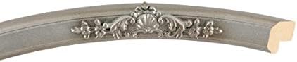 OVALCREST Oval Beveled Wall Mirror for Home Decor - Athena Style - Silver Shade - 21" x 17" Outside Dimensions