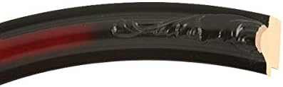 OVALCREST Oval Beveled Wall Mirror for Home Decor - Florence Style - Rosewood - 28" x 22"