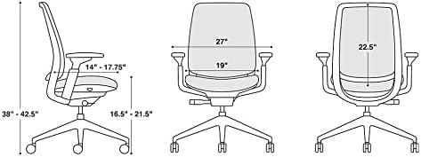 Steelcase Series 2 Office Chair, Seagull Frame, Cogent Connect Licorice
