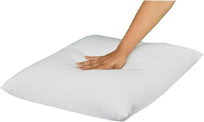 MoonRest® Synthetic Down Alternative 18x18 Square Pillow Insert Form, for Decorative Throw Pillow, Sofa, Cushions, Body and Bed - Pack of 2- Size 18“X 18”