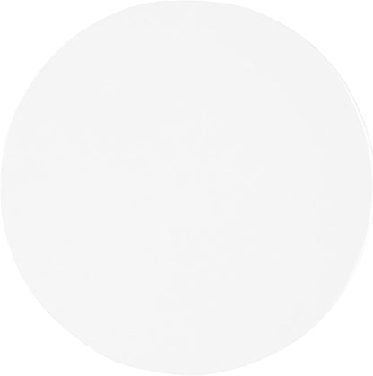 Kate and Laurel Dahl Modern Wooden Round Drink Table, 8 x 8 x 23, White, Transitional Circle Accent Pedestal Table for Living Room Plant Stand Indoors or Mini Bedroom Nightstand