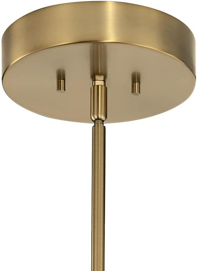Kichler Baland 22 Inch 6 Light Chandelier in Black and Polished Nickel