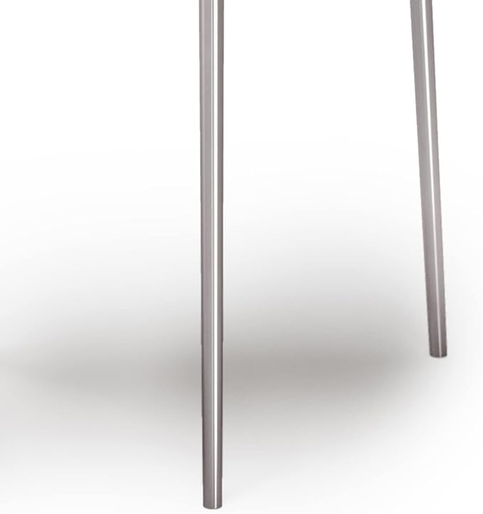SIMPLIHOME Shelton Contemporary 20 inch Wide Metal 2 Pc Metal Nesting Table in Nickel for the Living Room and Bedroom