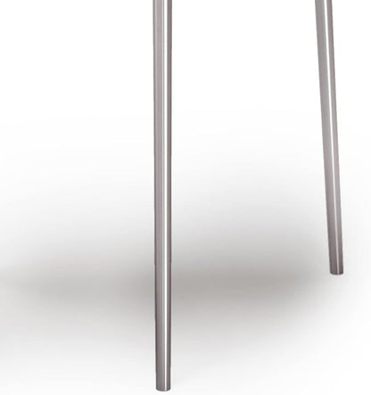 SIMPLIHOME Shelton Contemporary 20 inch Wide Metal 2 Pc Metal Nesting Table in Nickel for the Living Room and Bedroom