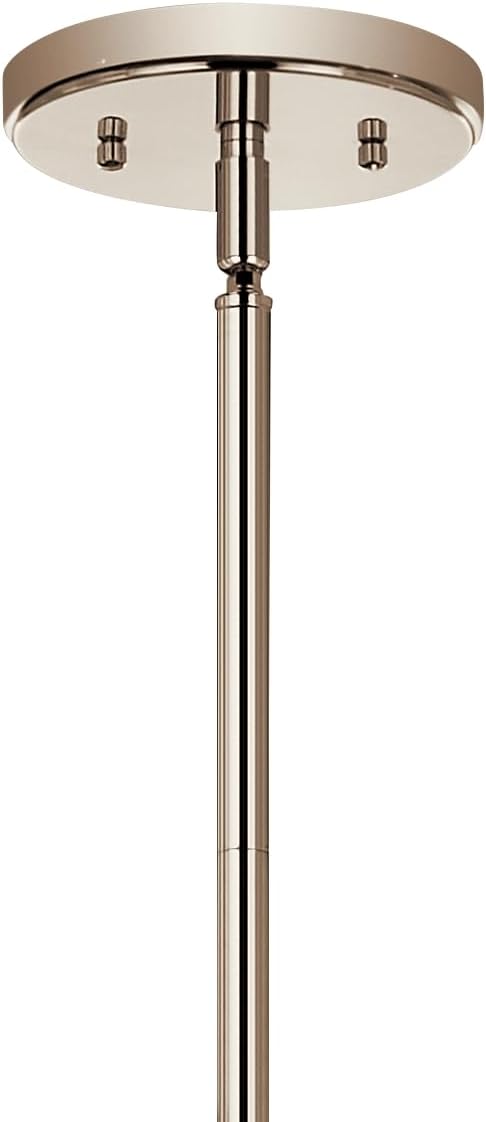 KICHLER Velestino 40.25" 8 Light Chandelier in Polished Nickel, for Foyer, Dining Room, Living Room, Bedroom, (23.25" x 40.25") 52680PN