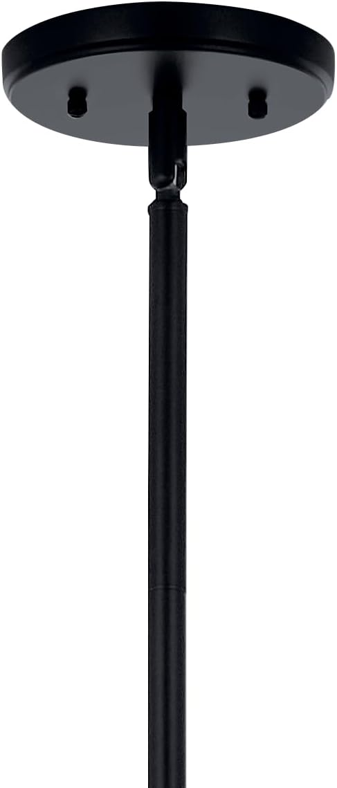 KICHLER Velestino 40.25" 8 Light Chandelier in Black, for Foyer, Dining Room, Living Room, Bedroom, (23.25" x 40.25") 52680BK