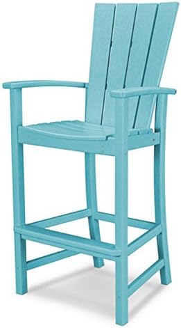 POLYWOOD® Quattro Adirondack Bar Chair in Slate Grey