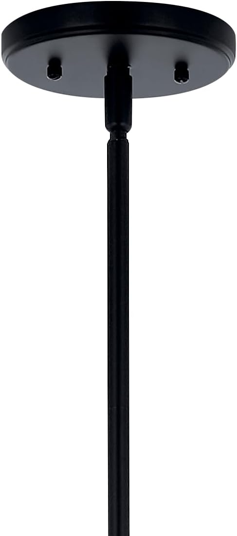 KICHLER Velestino 47.50" 4 Light Linear Chandelier in Black, for Dining Room, Living Room, (7" x 47.50") 52681BK