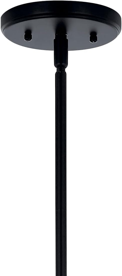 KICHLER Velestino 47.50" 4 Light Linear Chandelier in Black, for Dining Room, Living Room, (7" x 47.50") 52681BK