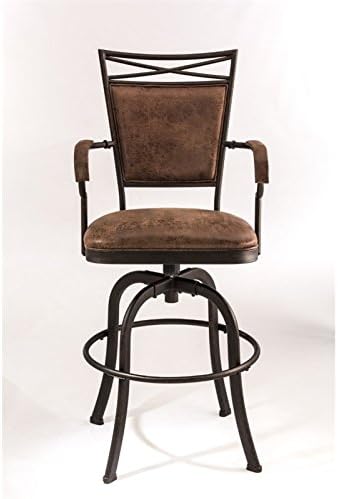 Hillsdale Bridgetown Swivel Tilt Counter Stool, Aged Bronze Finish