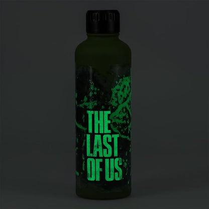 Paladone The Last of Us Official Licensed Movie Icon Glow in the Dark Water Bottle, Gamer Decor and Gift, Neon Green Desk Accessory for All Ages, Drinkware for Gaming Fans