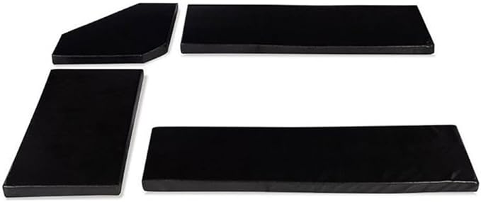 Pemberly Row 4-Piece Transitional Fabric Cushion Set in Black