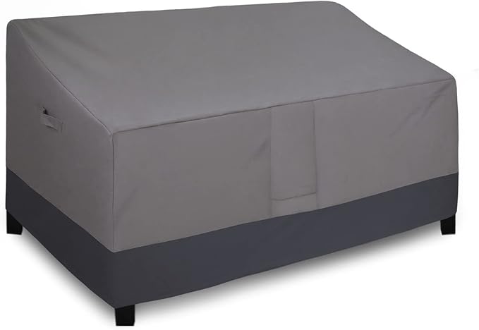 Easy-Going Heavy Duty Waterproof Outdoor Deep 2-Seater Loveseat Couch Patio Furniture Cover with Air Vent, Windproof, Durable