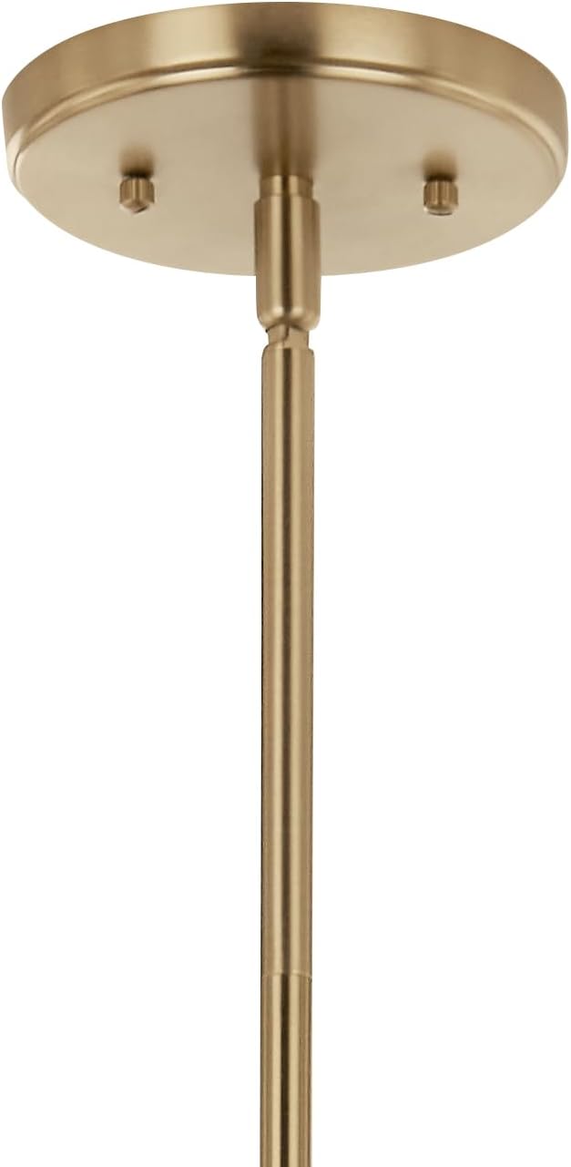 KICHLER Velestino 20.5" 4 Light Chandelier in Champagne Bronze, for Small Foyer, Dining Room, Living Room, Bedroom, (19.25" x 20.5") 52678CPZ